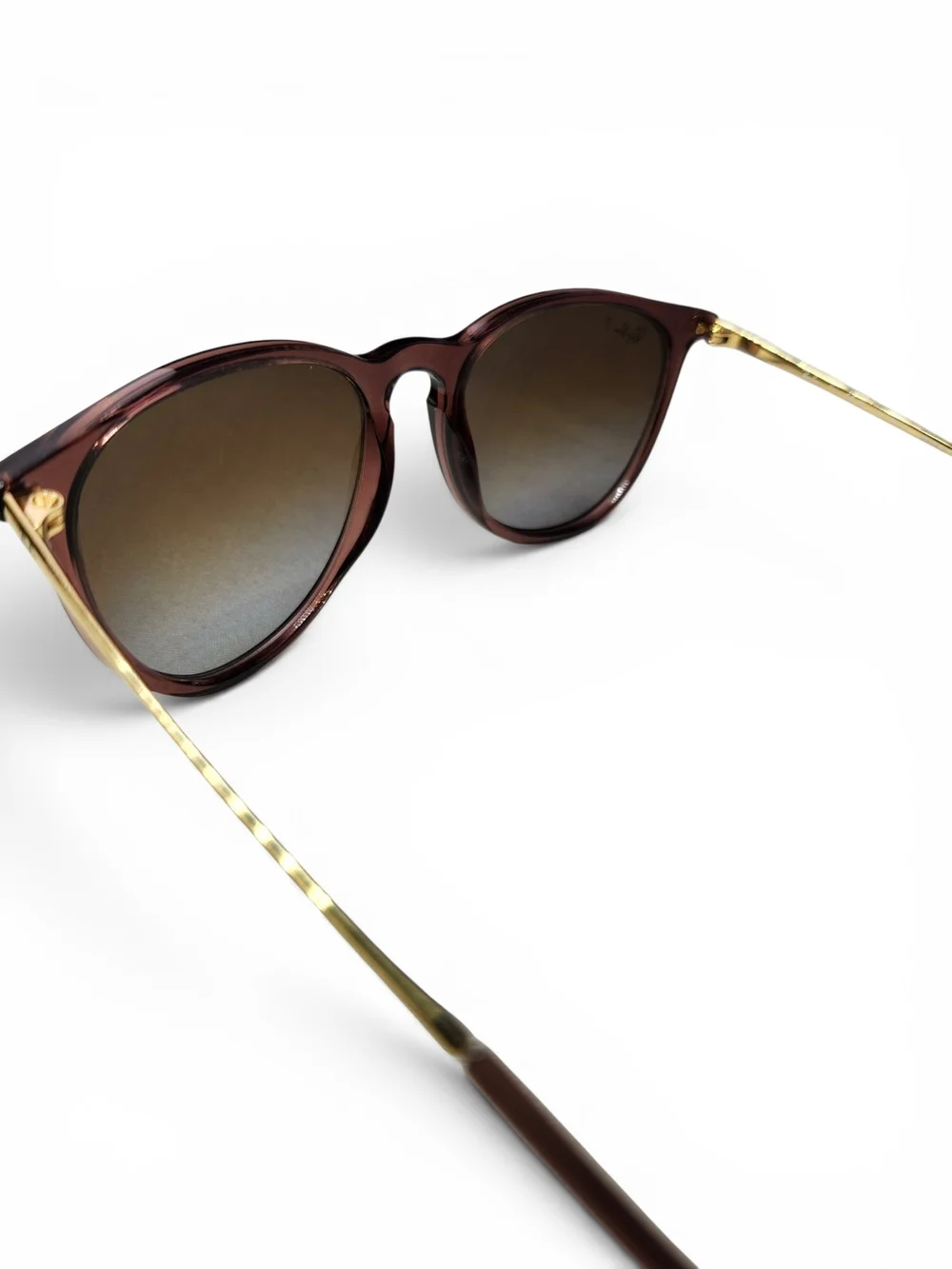 Ray-Ban Erika RB4171 6593/T5 54mm Brown Gradient Polarized Sunglasses w/ Case